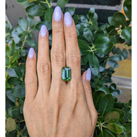 10.50 Ct. Green Tourmaline from Ceylon (Sri Lanka) Life Style