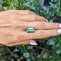 10.50 Ct. Green Tourmaline from Ceylon (Sri Lanka) Life Style