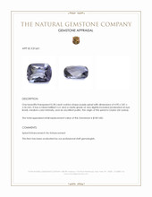 0.38 Ct. Purple Spinel from Ceylon (Sri Lanka) Appraisal