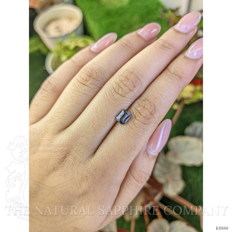 0.95 Ct. Greyish Blue Spinel from Ceylon (Sri Lanka)