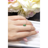 0.86 Ct. Tsavorite Garnet from Tanzania Life Style