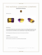 3.81 Ct. Bi Color Ametrine from Brazil Appraisal