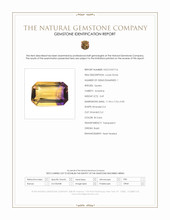 3.69 Ct. Bi Color Ametrine from Brazil Scan Report
