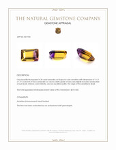 4.20 Ct. Bi Color Ametrine from Brazil Appraisal