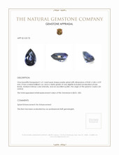 1.61 Ct. Spinel from Ceylon (Sri Lanka) Appraisal