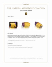 7.45 Ct. Bi Color Ametrine from Brazil Appraisal