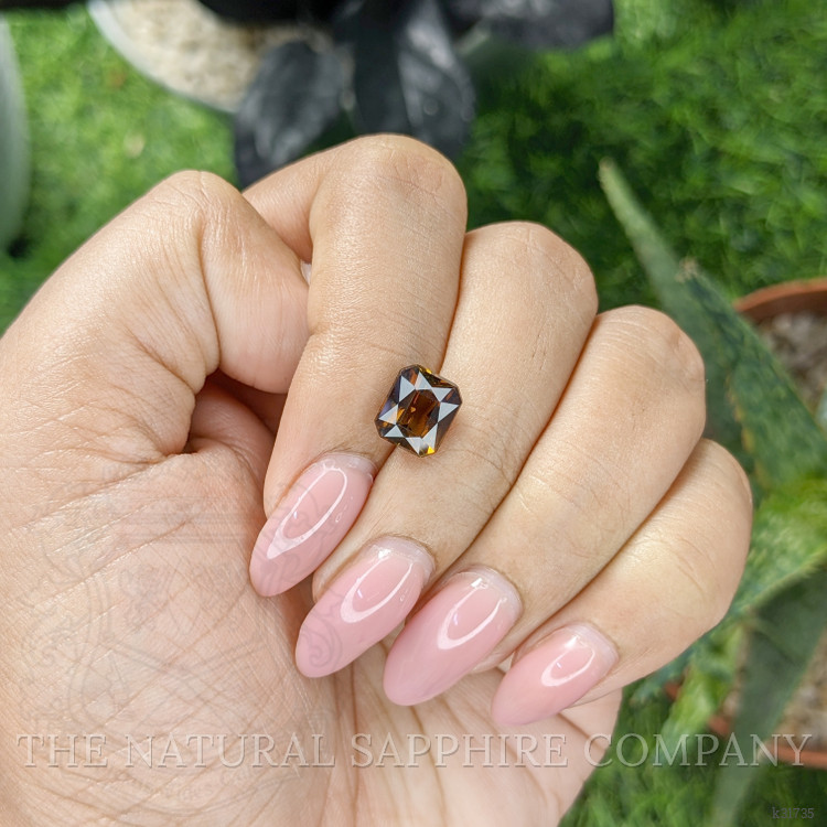 2.37 Ct. Orangish Brown Tourmaline from Ceylon (Sri Lanka)