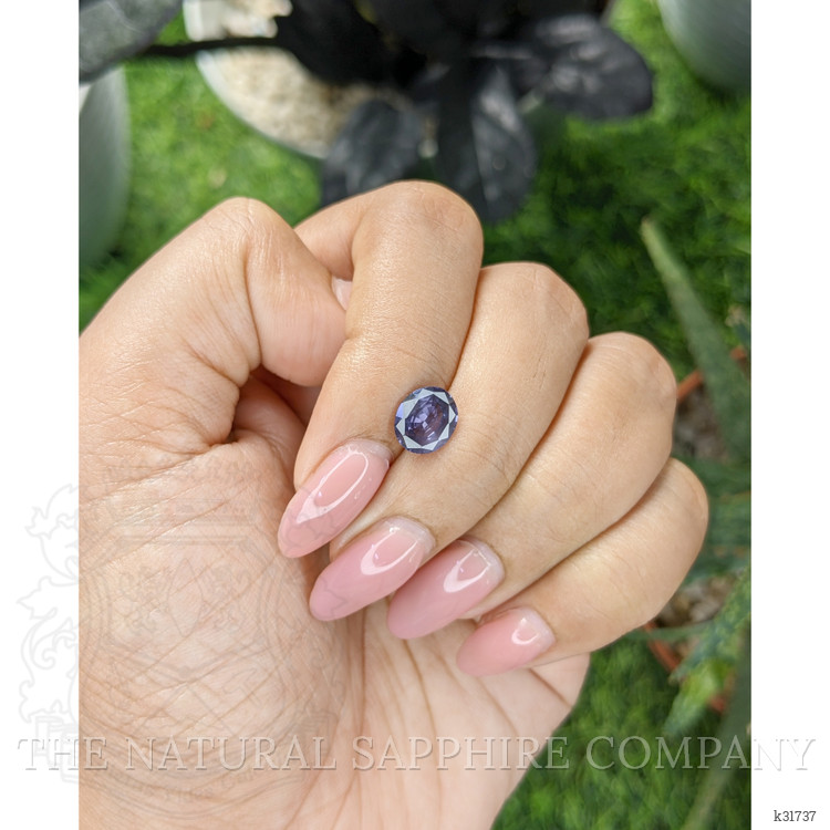 1.38 Ct. Bluish Purple Spinel from Ceylon (Sri Lanka)