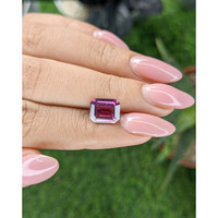 3.25 Ct. Purplish Pink Garnet from Ceylon (Sri Lanka) Life Style