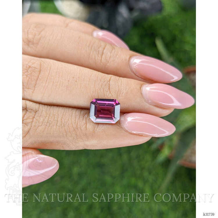 3.25 Ct. Purplish Pink Garnet from Ceylon (Sri Lanka)