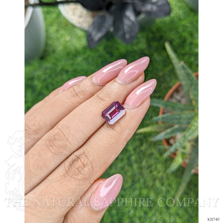 3.54 Ct. Pinkish Purple Garnet from Ceylon (Sri Lanka)