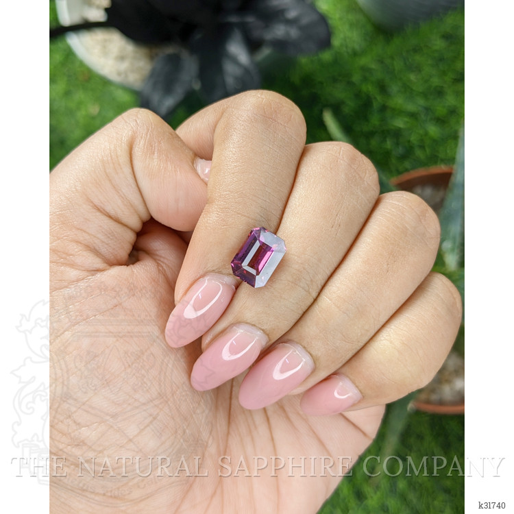 3.54 Ct. Pinkish Purple Garnet from Ceylon (Sri Lanka)