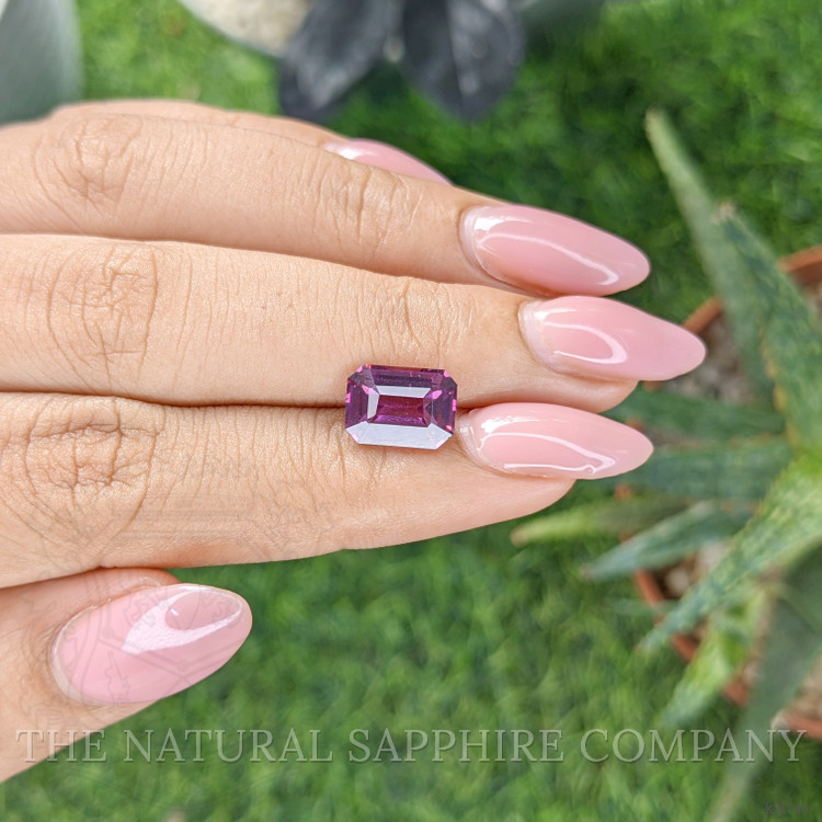 3.54 Ct. Pinkish Purple Garnet from Ceylon (Sri Lanka)