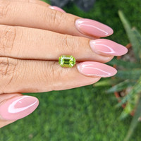 1.18 Ct. Yellowish Green Peridot from Pakistan Life Style