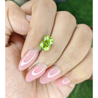 2.33 Ct. Yellowish Green Peridot from Pakistan Life Style