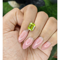 2.50 Ct. Yellowish Green Peridot from Pakistan Life Style
