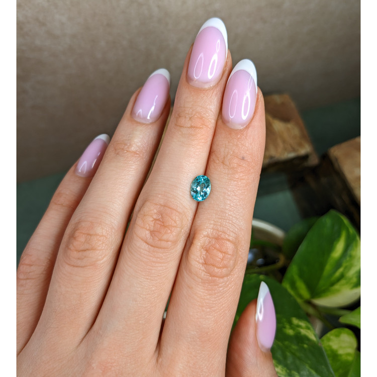 1.17 Ct. Greenish Blue Paraiba Tourmaline from Mozambique