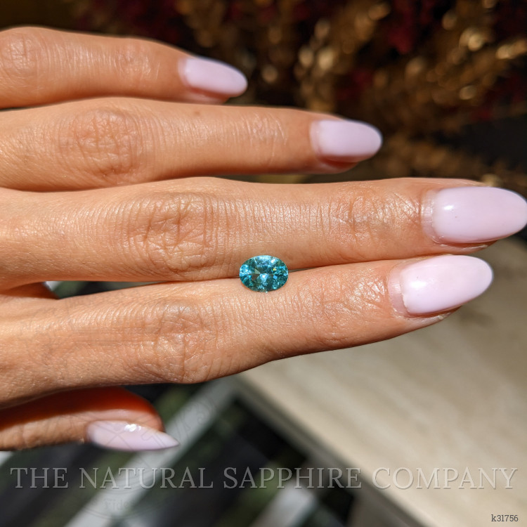 0.97 Ct. Greenish Blue Paraiba Tourmaline from Mozambique