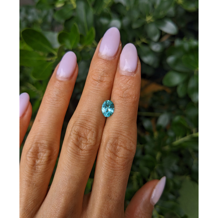 0.97 Ct. Greenish Blue Paraiba Tourmaline from Mozambique
