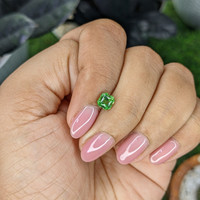 0.89 Ct. Tsavorite Garnet from Tanzania Life Style