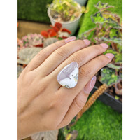 22.78 Ct. Multi Color Cabochon Agate from Madagascar Life Style