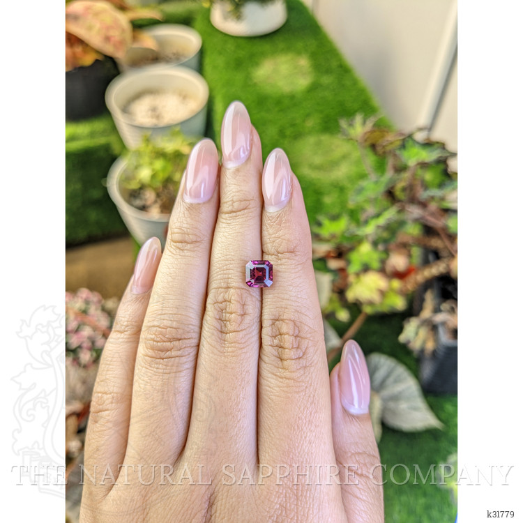 2.12 Ct. Purplish Pink Rhodolite Garnet from Ceylon (Sri Lanka)