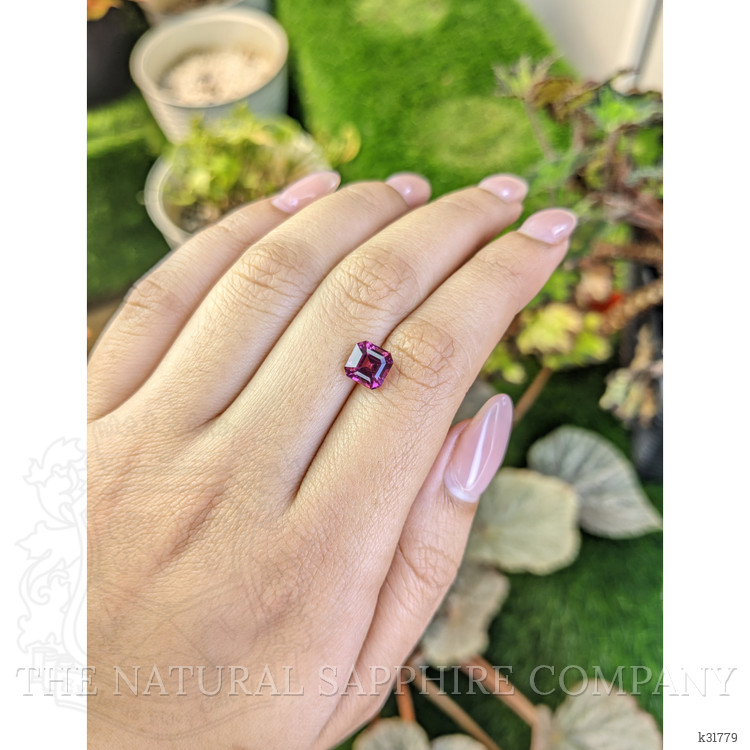 2.12 Ct. Purplish Pink Rhodolite Garnet from Ceylon (Sri Lanka)