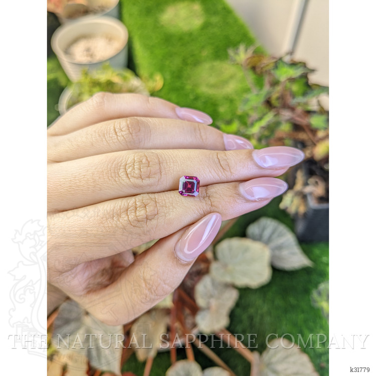 2.12 Ct. Purplish Pink Rhodolite Garnet from Ceylon (Sri Lanka)