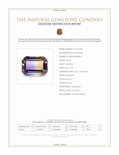 15.13 Ct. Bi Color Ametrine from Ceylon (Sri Lanka) Scan Report