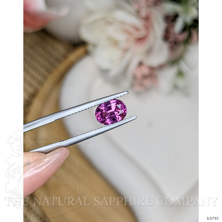 1.74 Ct. Purplish Pink Rhodolite Garnet from Ceylon (Sri Lanka)