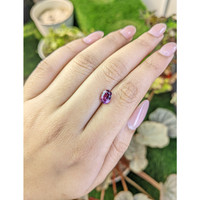 1.74 Ct. Purplish Pink Rhodolite Garnet from Ceylon (Sri Lanka) Life Style