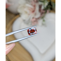 1.67 Ct. Orangish Red Garnet from Ceylon (Sri Lanka) Life Style