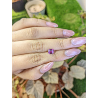 1.11 Ct. Pinkish Purple Rhodolite Garnet from Ceylon (Sri Lanka) Life Style