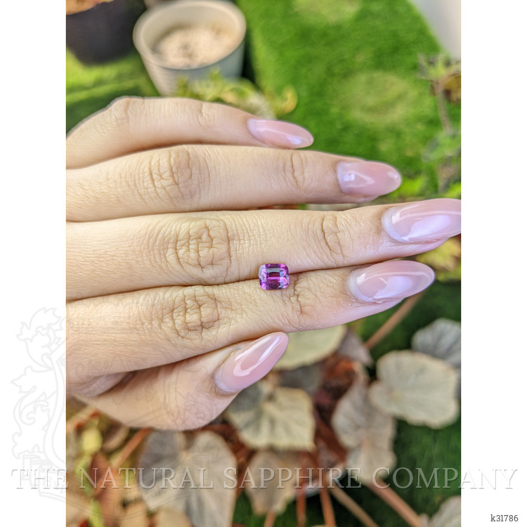 1.11 Ct. Pinkish Purple Rhodolite Garnet from Ceylon (Sri Lanka)