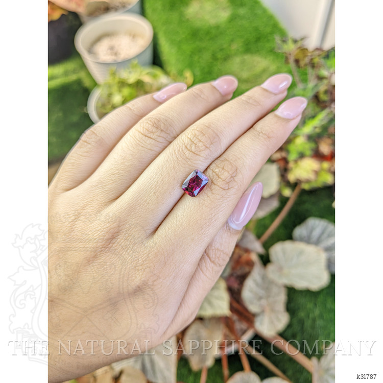 2.70 Ct. Purplish Pink Rhodolite Garnet from Ceylon (Sri Lanka)