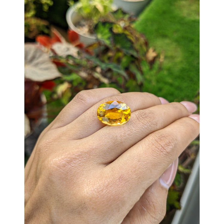9.40 Ct. Yellow Citrine from Brazil