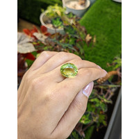 14.35 Ct. Yellowish Green Prasiolite from Brazil Life Style