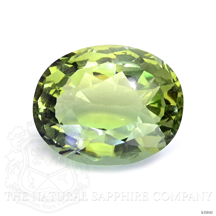 14.21 Ct. Yellowish Green Prasiolite from Brazil