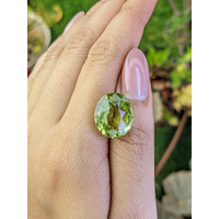 13.02 Ct. Yellowish Green Prasiolite from Brazil Life Style