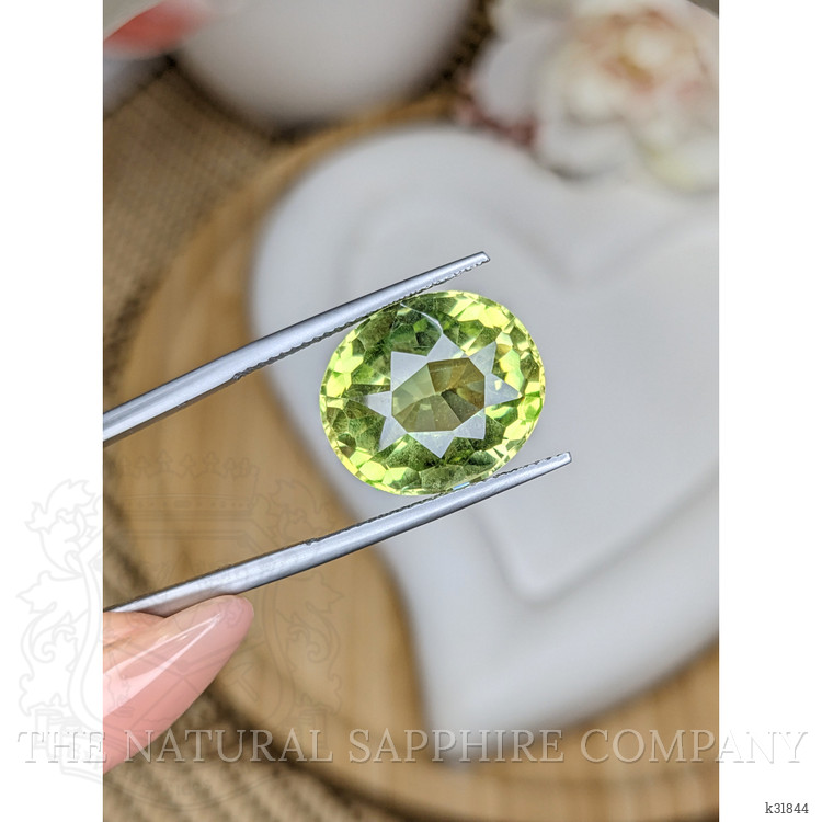 13.02 Ct. Yellowish Green Prasiolite from Brazil