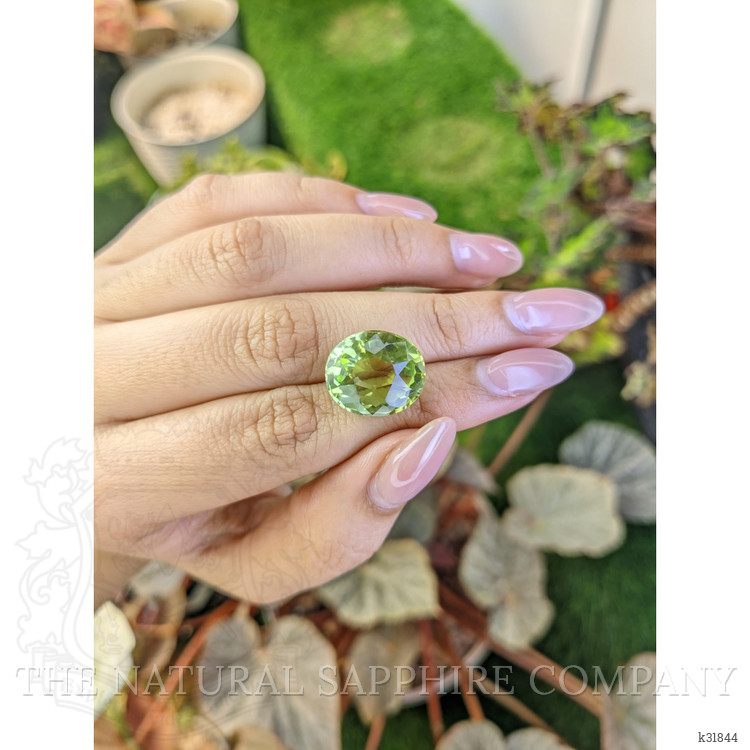 13.02 Ct. Yellowish Green Prasiolite from Brazil