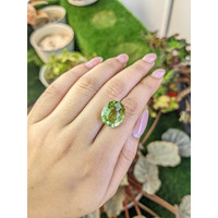 13.02 Ct. Yellowish Green Prasiolite from Brazil Life Style