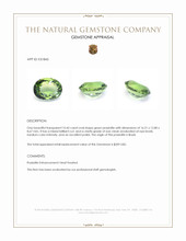 10.45 Ct. Green Prasiolite from Brazil Appraisal