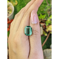 7.53 Ct. Bluish Green Prasiolite from Brazil Life Style