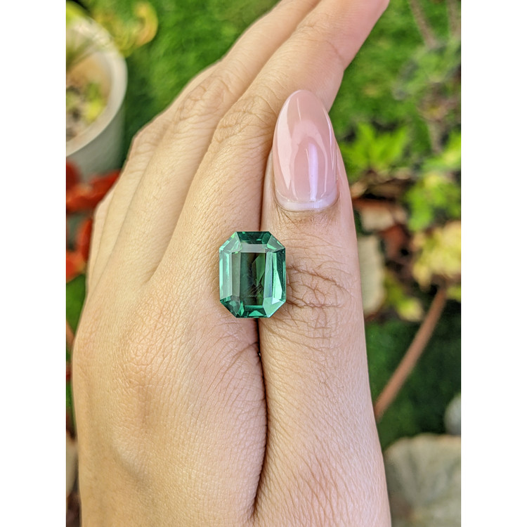 7.53 Ct. Bluish Green Prasiolite from Brazil