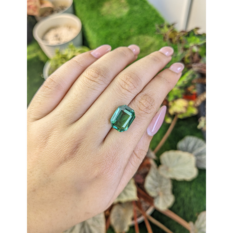 7.53 Ct. Bluish Green Prasiolite from Brazil