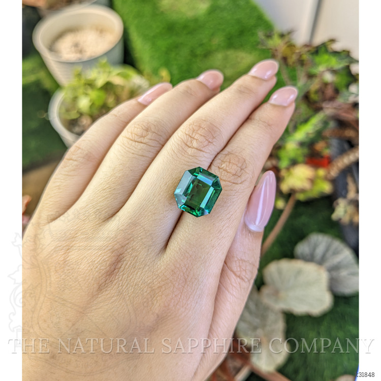 10.92 Ct. Bluish Green Prasiolite from Brazil