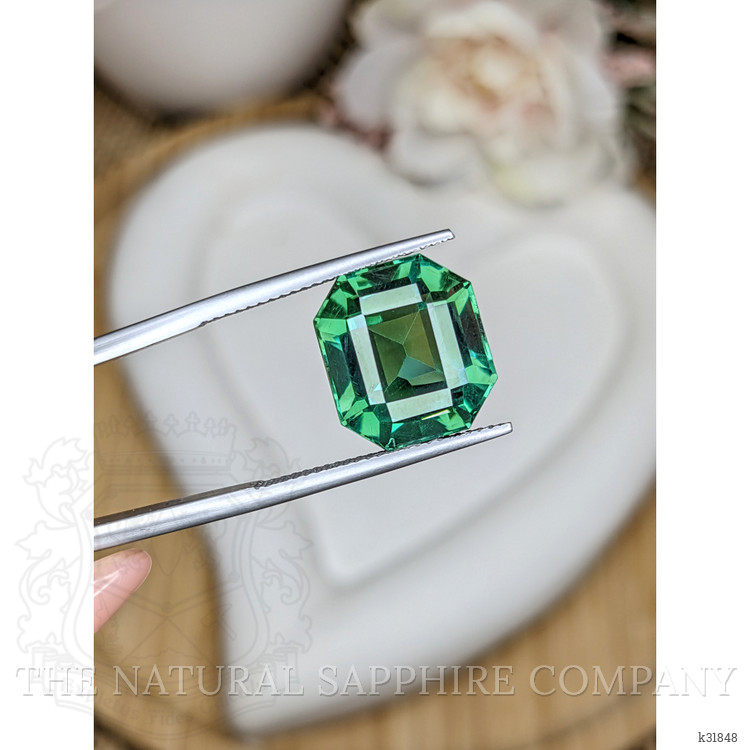 10.92 Ct. Bluish Green Prasiolite from Brazil