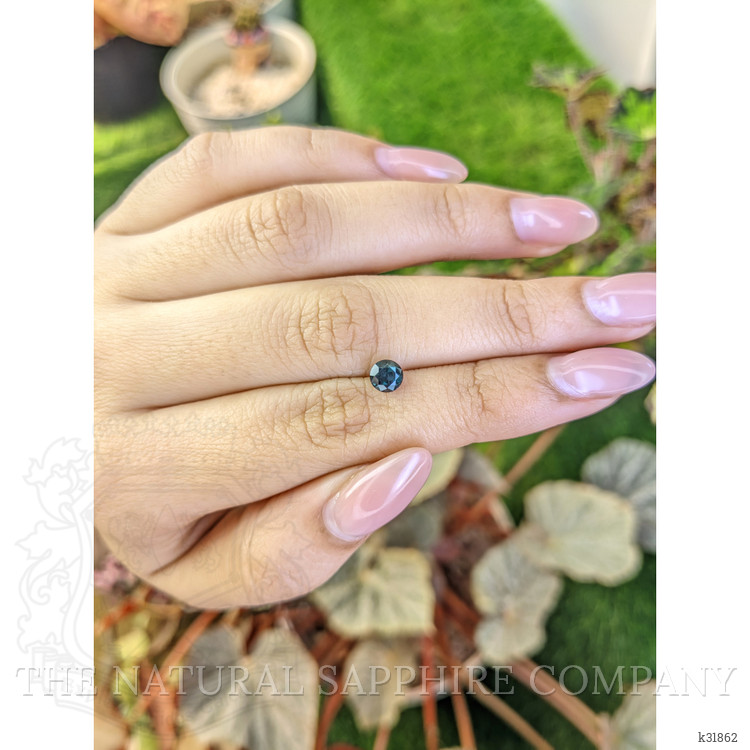 0.74 Ct. Greenish Blue Spinel from Ceylon (Sri Lanka)