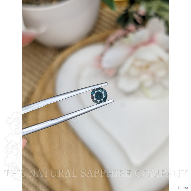 0.74 Ct. Greenish Blue Spinel from Ceylon (Sri Lanka)